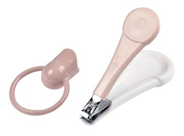 Кусачки для ногтей Beaba в футляре Old Pink