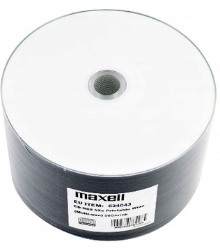 MAXELL CD-R 700MB, 50 szt. w opakowaniu SHRINK, prędkość zapisu 52X, 80 min