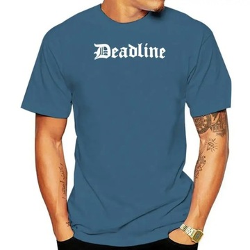 Deadline Mens Navy Blue Ol' Old English D Letters T-Shirt Koszulka