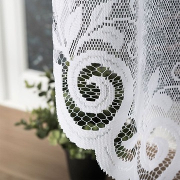 Firana DO SALONU POKOJU gotowa na żabki Rozalia 250x160cm