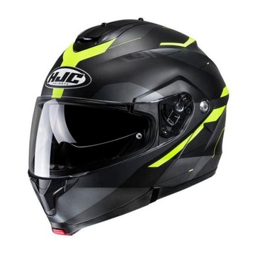 Kask szczękowy HJC C91 Karan Black/Yellow M