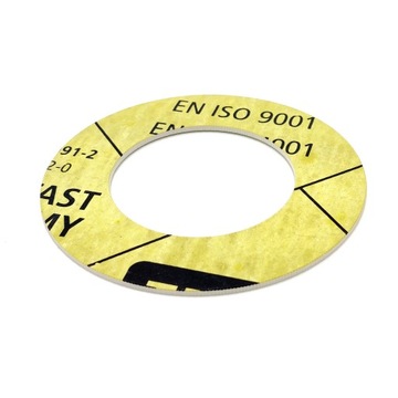 USZCZELKA KLINGERYTOWA KOŁNIERZOWA PŁASKA DN125 PN10-16 192x141mm, gr. 2mm