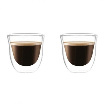ZESTAW 2szt szklanka kubki Szklanki termiczne 70ML do kawy espresso prezent