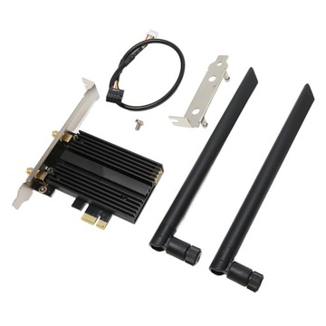Karta PCIe WiFi 6 GHz 5 GHz 2,4 GHz WPA3 BT5.2