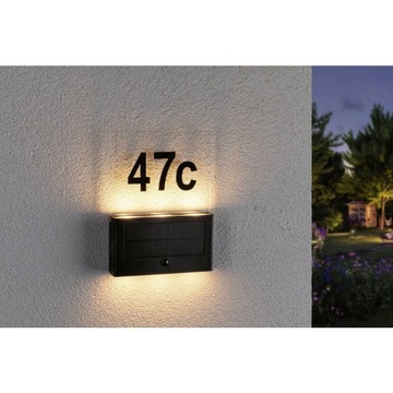 Paulmann Настенный светильник номер дома SOLAR NEDA PIR LED 1W