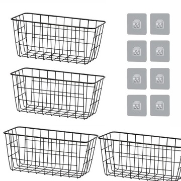 МЕТАЛЛИЧЕСКИЙ КУХОННЫЙ ОРГАНАЙЗЕР НАСТЕННАЯ КОРЗИНА ДЛЯ ХРАНЕНИЯ САМОКЛЕЯЩАЯСЯ