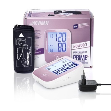 Ciśnieniomierz naramienny NOVAMA PRIME+ zasilacz gratis RÓŻOWY