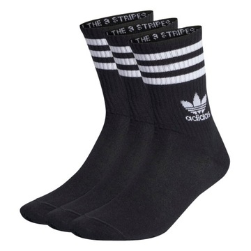 Skarpetki Męskie adidas IL5022 CREW 3STR Czarne L