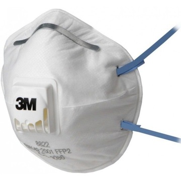 3M 8822 FFP2 полумаска-фильтр с клапаном 10 шт.
