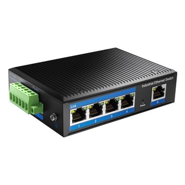 SWITCH sieciowy LAN 5-port IG1005 1Gbps aluminiowy