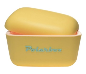 Туристический холодильник POLARBOX POP 12 л, ретро, ​​желтый, суперохлаждающая изоляция