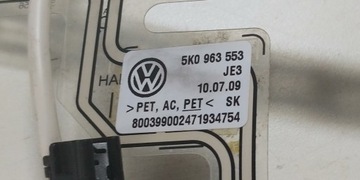 SENZOR OBSAZENÍ SEDADLA 5K0963553 VW GOLF 6 TOURAN