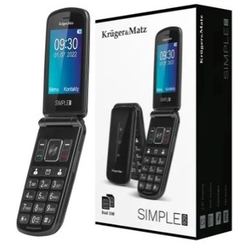 TELEFON KOMÓRKOWY DLA SENIORA Kruger Matz KLAPKA