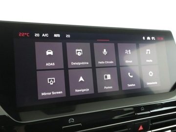 Citroen C5 X Liftback 1.2 PureTech 131KM 2022 Citroen C5X Shine automat skóra niski przebieg, zdjęcie 22