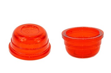 Klosz lampy obrysowej okrągły czerwony FI-46mm do przyczepy EGKAL LG001