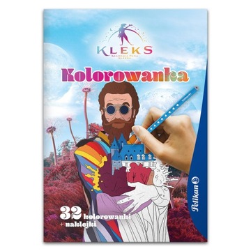 Kolorowanka do Malowania dla Dzieci A4 + Naklejki Akademia Pana Kleksa