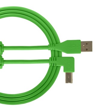 UDG Ultimate Audio Cable USB 2.0 A-B Green Angled 1m KABEL USB A-B KĄTOWY
