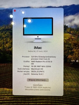 Apple iMac 27 дюймов / 3,6 ГГц Core i9