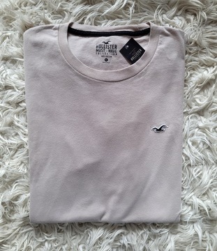 t-shirt Hollister Abercrombie koszulka XL kremowa