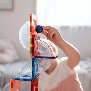 МАГНИТНЫЕ БЛОКИ CONNETIX BALL RUN RADING TRACK 92 ЭЛЕМЕНТА