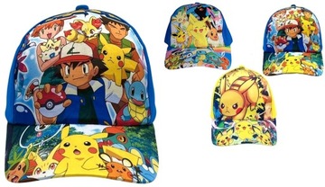 Czapka z daszkiem bejsbolówka Pikachu POKEMON uniwersalna bulbasaur WZORY