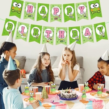 УКРАШЕНИЕ ДНЯ РОЖДЕНИЯ ДЛЯ ДЕТЕЙ ЛЯГУШКА МИКС ТОППЕРС ШАРЫ