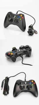 PAD PRZEWODOWY DO PC KONTROLER XBOX 360 / SLIM GAMEPAD ZAMIENNIK USB NOWY