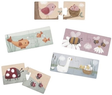 Пазл LITTLE DUTCH Duo Цветы и бабочки