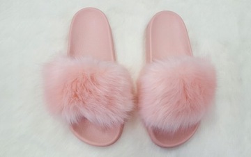 ТАПОЧКИ ТЁПЛЫЕ С МЕХОМ, РОЗОВЫЕ СВЕТЛЫЕ, размер 40