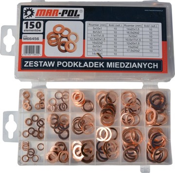 PODKŁADKI MIEDZIANE PODKŁADEK MIEDZIANYCH 150SZT