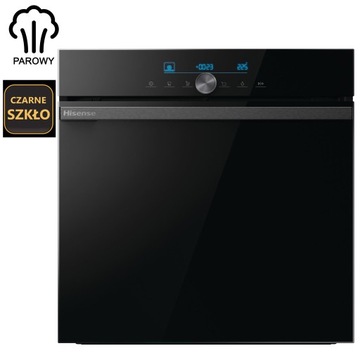 Piekarnik Gorenje PARA Czarne szkło Rozmrażanie Termoobieg 77L Grill Steam