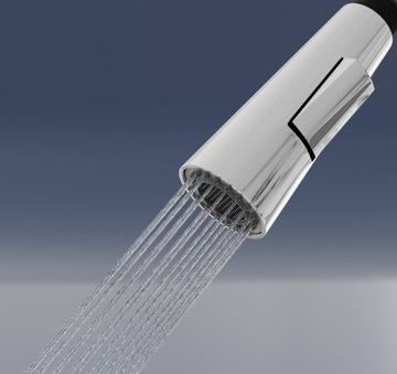 Słuchawka do baterii z wyciąganą wylewką Forio chrom