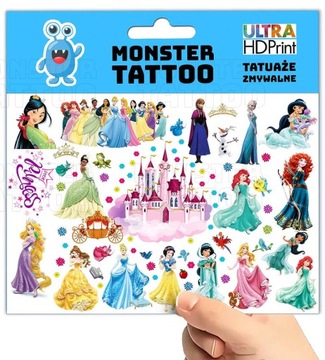 МОЮЩИЕСЯ ВРЕМЕННЫЕ ТАТУ ДЛЯ ДЕТЕЙ ПРИНЦЕССА ОРИГИНАЛЬНЫЕ ДИЗАЙНЫ