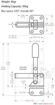 ЗАЖИМ ДЛЯ СВАРОЧНОЙ РАМКИ МОНТАЖНЫЙ ЗАЖИМ LD-101A HQ