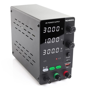 ZASILACZ LABORATORYJNY TECHREBAL SPPS-C3010C 30V 10A ŁADOWANIE AKUMULATORÓW