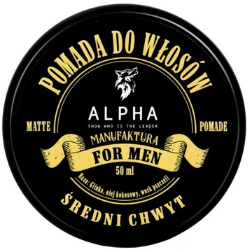 POMADA DO WŁOSÓW - ŚREDNI CHWYT - 50ml