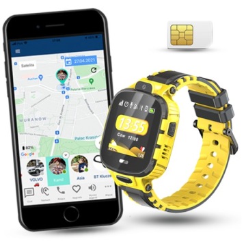 УМНЫЕ ЧАСЫ ДЛЯ ДЕТЕЙ CALMEAN ACTIVE GPS IP67 SIM