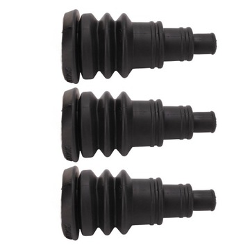 3 шт., защитные рукава для ботинок брандмауэра, черная резина, универсальная, до 3/8