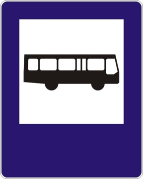 Znak Drogowy D-15 przystanek autobusowy 60x75 cm