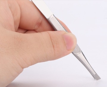 Пинцет для РЕСНИЦ Пинцет, скошенный стальной