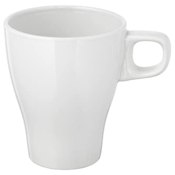 KUBEK BIAŁY KLASYCZNY Z UCHEM KAMIONKA 250 ml IKEA