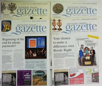 Antiques Trade Gazette 4 numery z 2012 (ang)