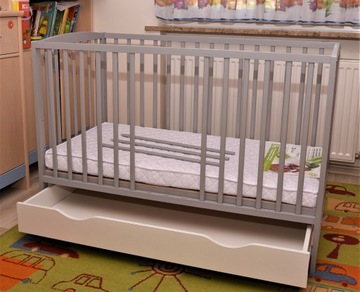 OLA GREY ДЕТСКАЯ КРОВАТЬ/КОФФ С ЯЩИКОМ + РУЧКА