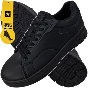Buty Damskie Big Star Wygodne Sportowe trampki Czarne sneakersy NN274460 38