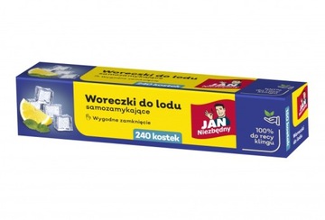 Woreczki do lodu JAN NIEZBĘDNY pudełko 240szt