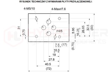 ELEKTROZAWÓR 2-POZ CETOP 3 NG6 D 24V HYDROLIDER