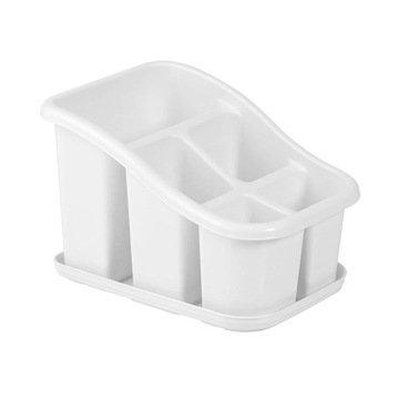 Ociekacz na sztućce Eska duży plastikowy biały
