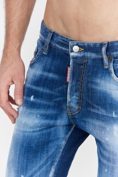 DSQUARED2 Niebieskie jeansy męskie SKATER JEAN 52