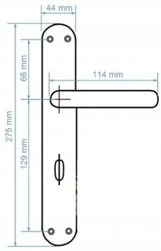 РУЧКА ДЛЯ ТУАЛЕТА, Кованая в стиле ретро, ​​ЧЕРНАЯ