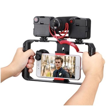 Держатель-стабилизатор телефона для микрофонной стойки.